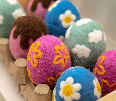 felt easter eggs